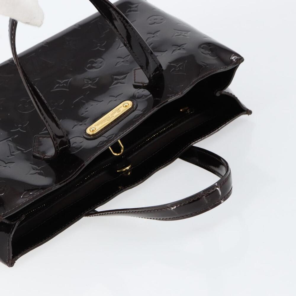 LOUIS VUITTON Monogram Vernis Wilshire PM Hand Bag Amarante M93641 Auth gh1345 - Picture 6 of 16
